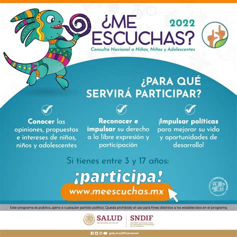 Consulta Nacional A Niñas Niños Y Adolescentes ¿me Escuchas 2022