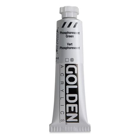 Golden Heavy Body Artist Acrylics Phosphorescent Green Oz Tube