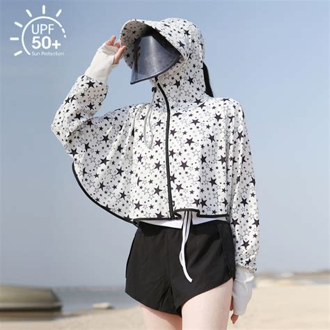 Sun Protection Women S 2024 New Summer Anti UV Breathable Short Ice