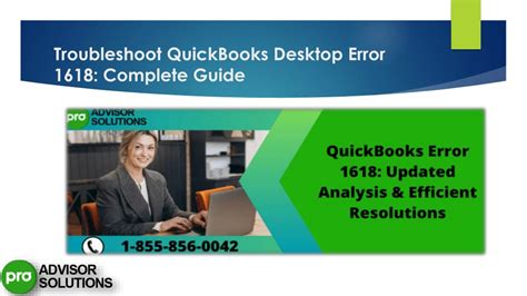 PPT Troubleshoot QuickBooks Desktop Error 1618 Complete Guide