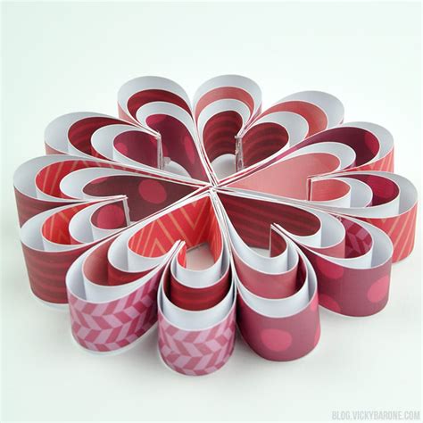 Valentines Day Paper Heart Wreaths Vicky Barone