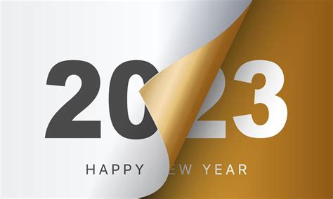 2023 Happy New Year Background Design Greeting Card Banner Poster Vector Illustration