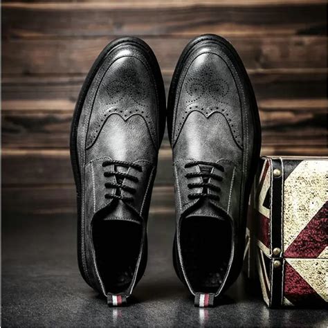 Zapatos formales de negocios clásicos para hombre calzado de cuero con