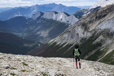 Woman Hiking a Trail in Jasper, Alberta Stock Image - Image of forest, jasper: 157604439