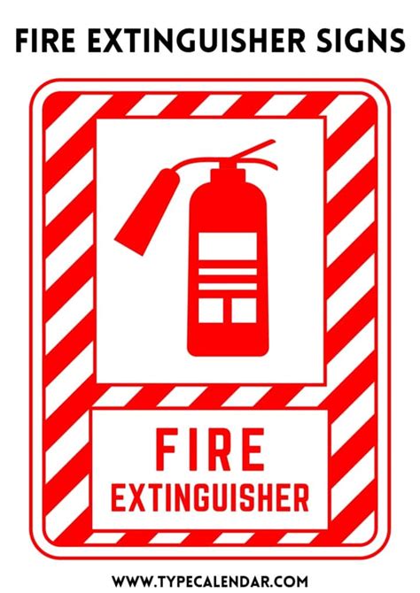 Free Printable Fire Extinguisher Signs Templates [pdf Word]