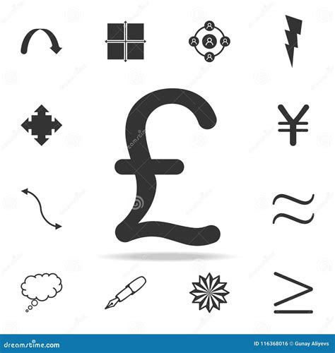 Pound Sign Icon Detailed Set Of Web Icons And Signs Premium Graphic