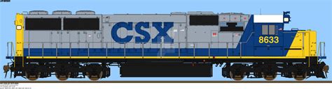 CSX SD50-2 8633 by StormyWaters3804 on DeviantArt