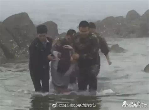 女子与丈夫吵架跳海轻生 警民联手雾海救人