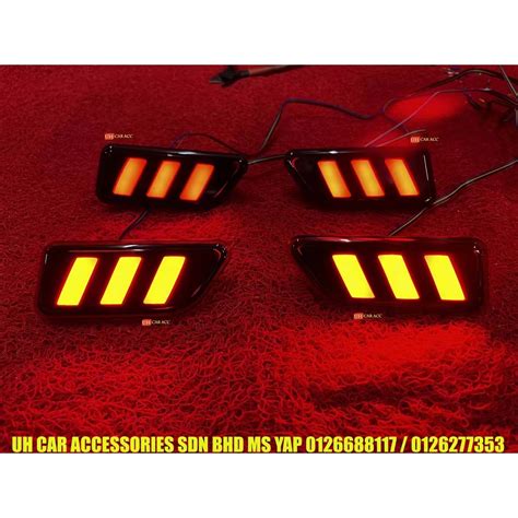 Perodua Alza Rear Bumper Led Reflector Light Lights Lamp Shopee