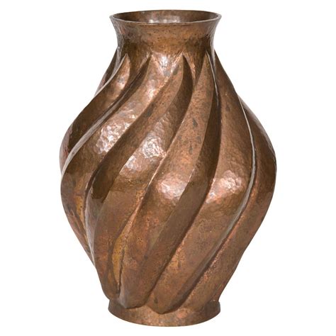 Santa Clara Del Cobre Copper Vase From A Unique Collection Of Antique