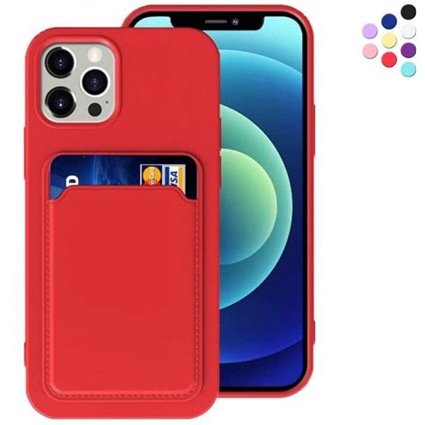 Entronix Silicone Case For Iphone 13 Pro Max With Card Holder Wallet