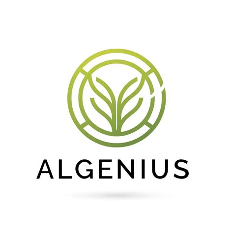 Logo Design For Algaenius Earth Girl And Algae In A Bottle Symbolizing