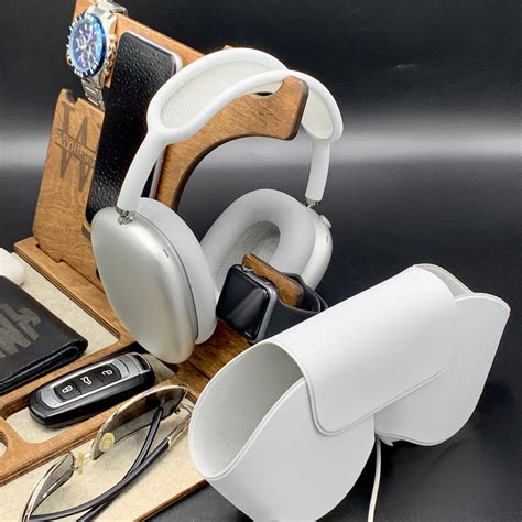 Airpods Max Stand Wood Charging Station Headphone Stand | Etsy