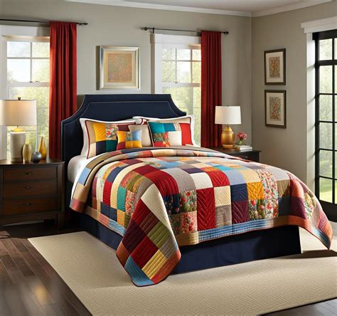 Make Your Bedroom Pop With Coordinated Quilts And Curtains Corley Designs