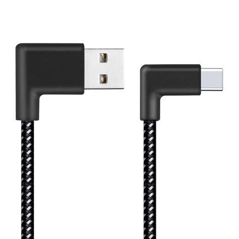 Double Right Angle Usb Type C Cable For Phone Tablet 20cm