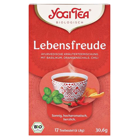 YOGI TEA Lebensfreude Bio Filterbeutel 17x1 8 Gramm Medpex