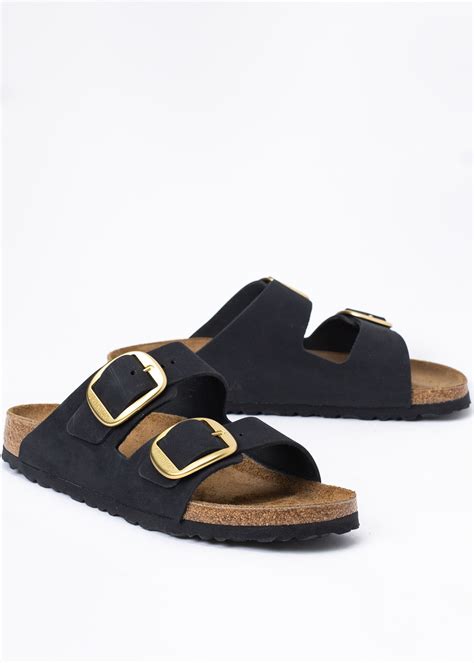 BIRKENSTOCK ARIZONA BIG BUCKLE LENB 1023290 Klapki Damskie Czarny