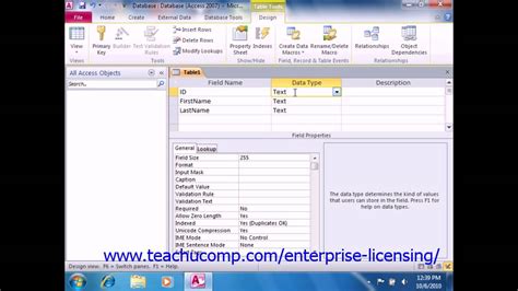 Microsoft Office Access Tutorial Creating Relational Databases