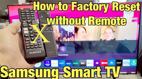 Samsung Smart Tv How To Factory Reset Without Remote Use Usb Wired