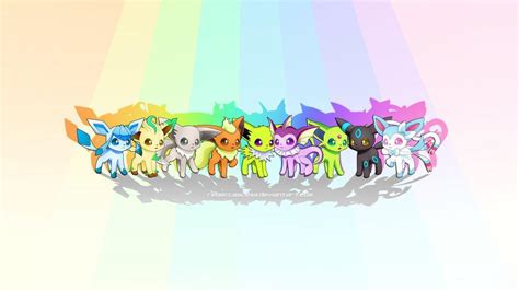 Shiny Eevee Evolutions Wallpapers - Wallpaper Cave