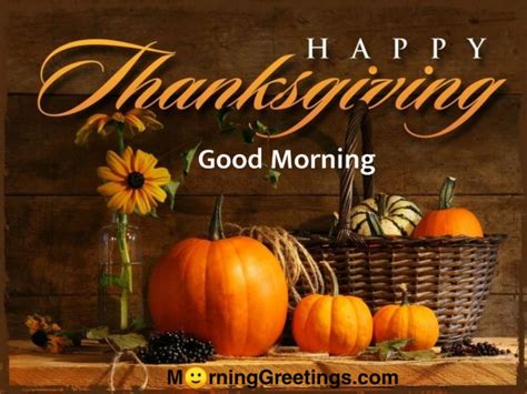 50 Good Morning Thanksgiving Images Morning Greetings Morning