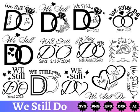 We Still Do SVG Anniversary Svg Wedding Svg Mr and Mrs Svg We Still Do PNG We Still Do 5oth Year ...