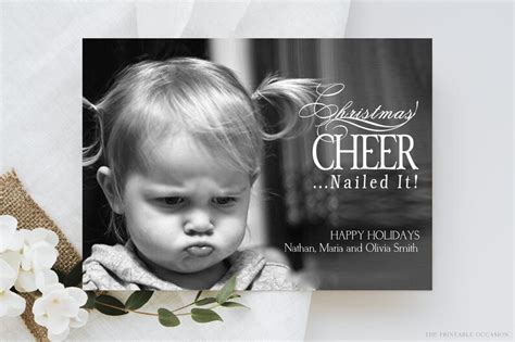 EDITABLE Funny Christmas Card Templates Funny Christmas Photo - Etsy