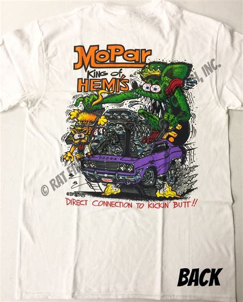 Official Rat Fink Mopar King Of Hemis T Shirt Ed Big Daddy Roth Men S