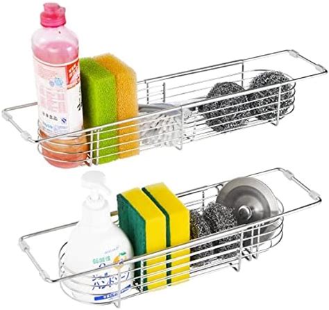 Amazon Retractable Sink Drain Rack Stainless Steel Expandable