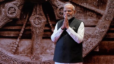 India Showcases Konark Temple Wheel As Pm Modi Receives G Summit