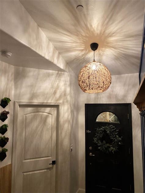 Diy Rattan Inspired Light Fixture Hometalk