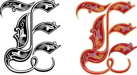 Premium Vector Royal Letter E Alphabet Monogram The Fancy Capital