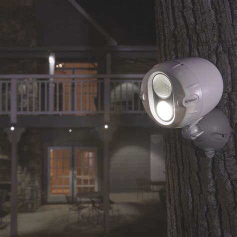 Mr Beams Wireless Motion Sensor Led Spotlight With Netbright — 2 Pack 200 Lumens Brown Model