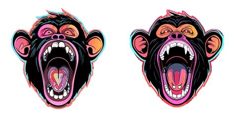 Colorful Angry Gorilla Animated Cursor Sweezy Custom Cursors