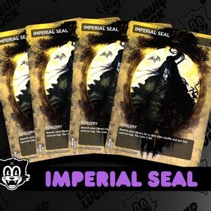 Imperial Seal Mtg Proxy Full Art Custom Mtg Commander Proxy Etsy