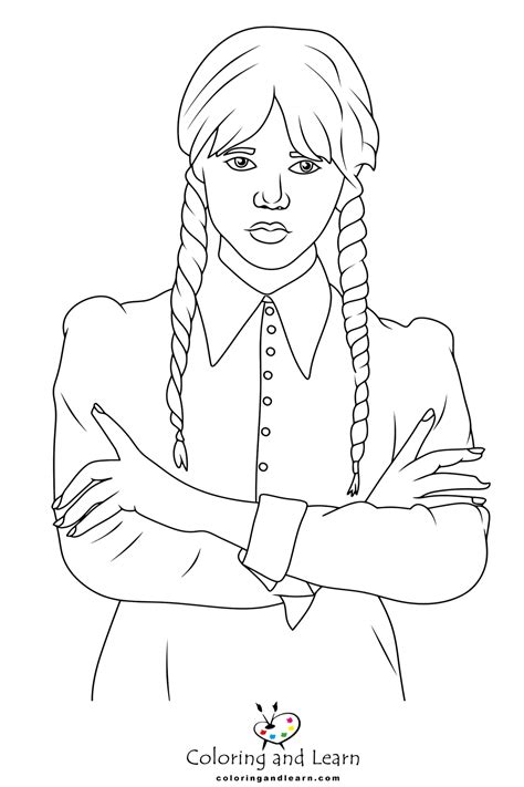 Wednesday Addams Coloring Pages Free 2025 Coloring And Learn