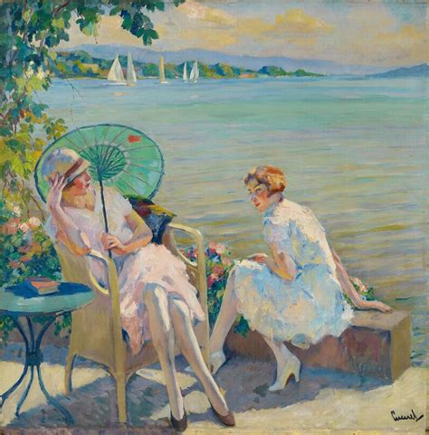 Zwei Sitzende M Dchen Am Starnberger See Two Girls Sitting At Lake