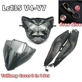 Lampu Lc V V V V In Set Tinted Black Head Lamp Lampu Depan