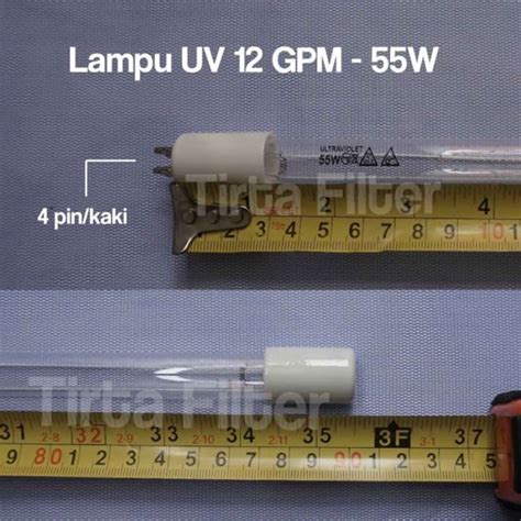 Jual Dijual Lampu UV 12 GPM 55 Watt Ex China Panjang 90 Cm Packing