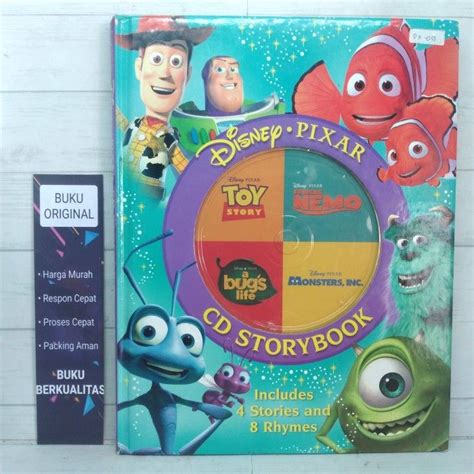 Jual Disney Pixar CD Story Book Includes 4 Stories And 8 Rhymes BUKU CD