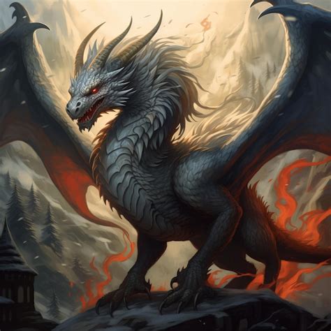 Premium AI Image | Dragon Fantasy Beast Monster Magic Powerful Animal ...