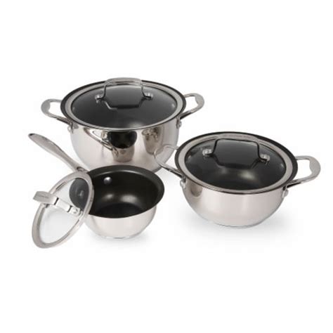 Wolfgang Puck 6 Piece Stainless Steel Pots And Pan Set Scratch