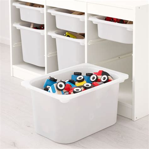 Trofast Storage Combination With Boxes White White 99x44x56 Cm Ikea