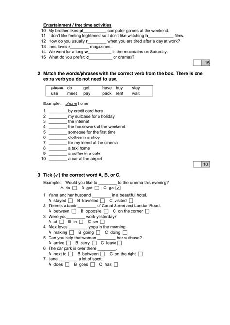 English File Beginners Progress Test Online Exercise For Live Worksheets