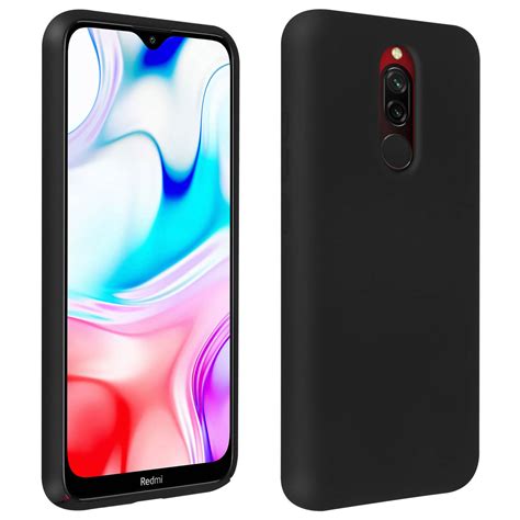 Silikonowe Półsztywne Etui Do Xiaomi Redmi 8 Miękkie W Dotyku Matowe