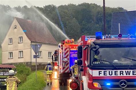 Unwetter Ber Kronach Hinterl Sst Kaum Gr Eren Sch Den