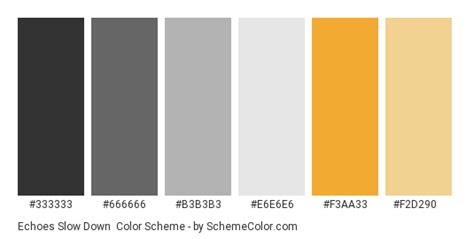 Echoes Slow Down Color Scheme » Gray » SchemeColor.com