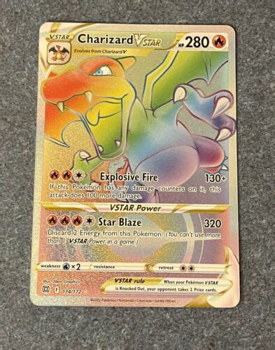 Pokemon Charizard VStar Secret Rare Brilliant Stars Circesoftware Net