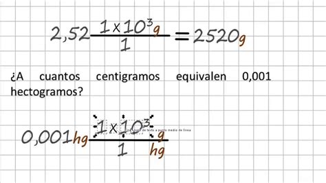 Lecciones de Química Conversión de Unidades Factor de Conversión