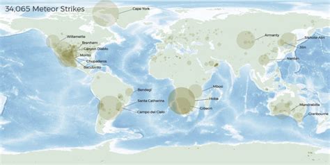 Meteor Map Infographic – Maps, Signage & Graphic Design